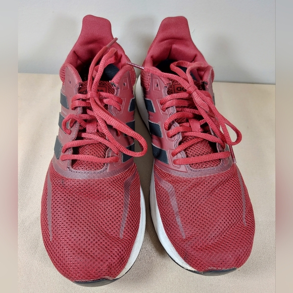MENS ADIDAS RUNFALCON MAROON BRICK RED SIZE 9 #EE8154 - Picture 2 of 7